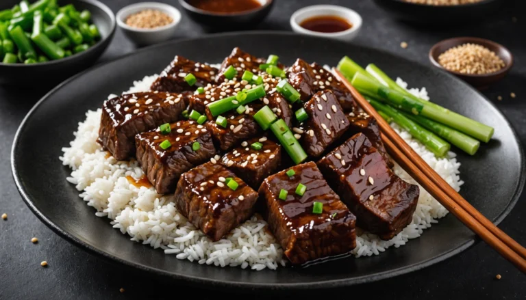 boeuf caramélisé sauce soja