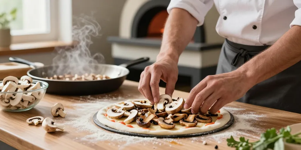 faut-il faire cuire les champignons pour une pizza