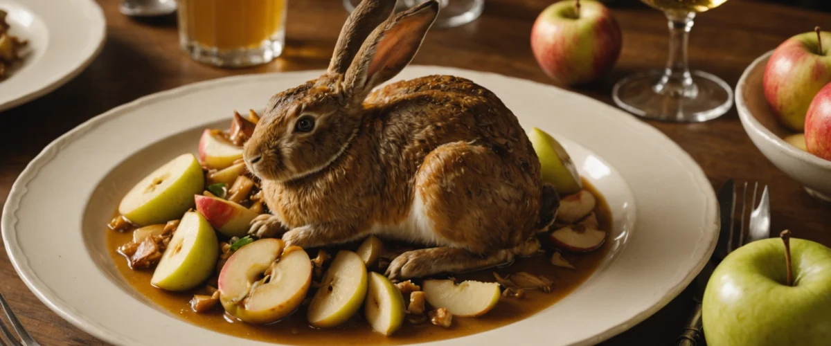 lapin au cidre et pommes